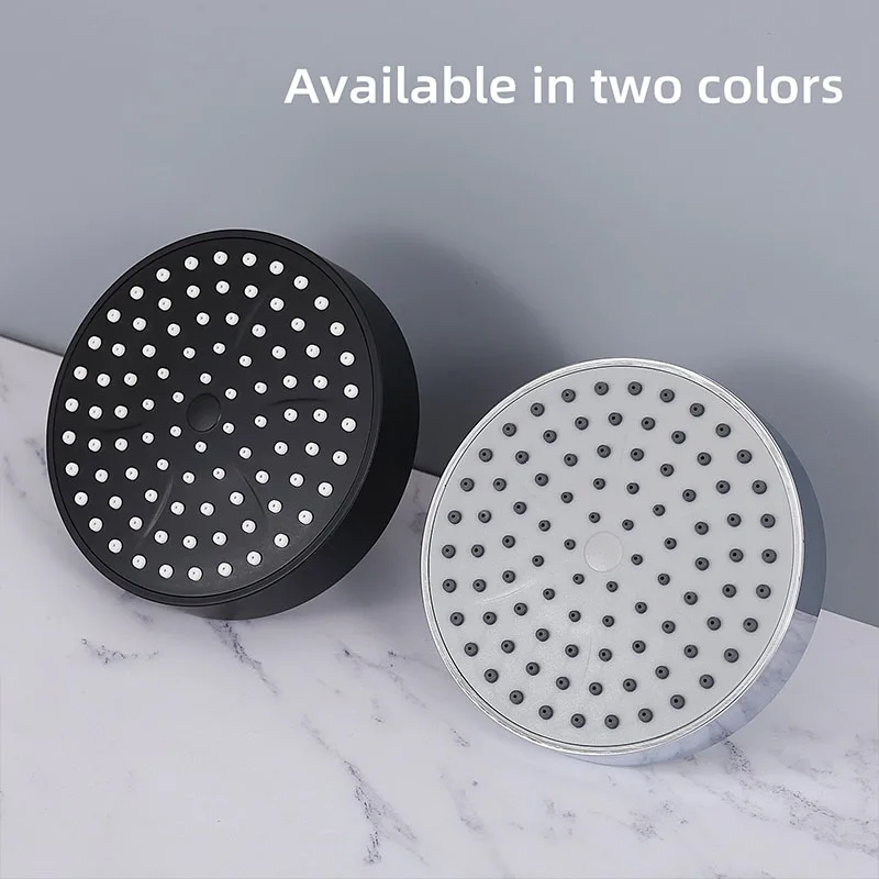 Black Round Showerheads 4 Inch Rainfall Shower Head Sprayer Bathroom Fixture Faucet Replacement Part Rain Shower Black Finish