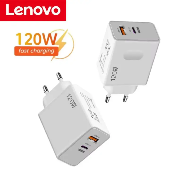 Original Lenovo 120W GaN USB Charger Fast Charging QC 3.0 Fast Charger Type C Adapter For Xiaomi Samsung Dual Port USB Charger 1 sold3,600.933,600.93Extra 5% off with coins4300Shop1102603905 StoreSee