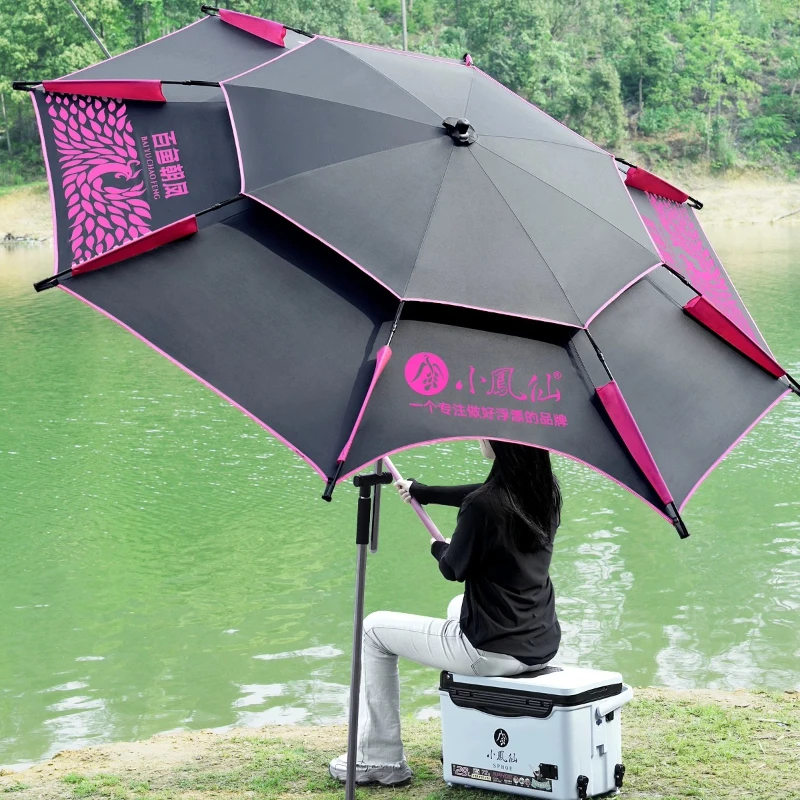 New Fishing Umbrella for Sun Protection Thickened UV Blocking Parasol Outdoor Rain Sun Fishing Canopy Portable Travel Shelter