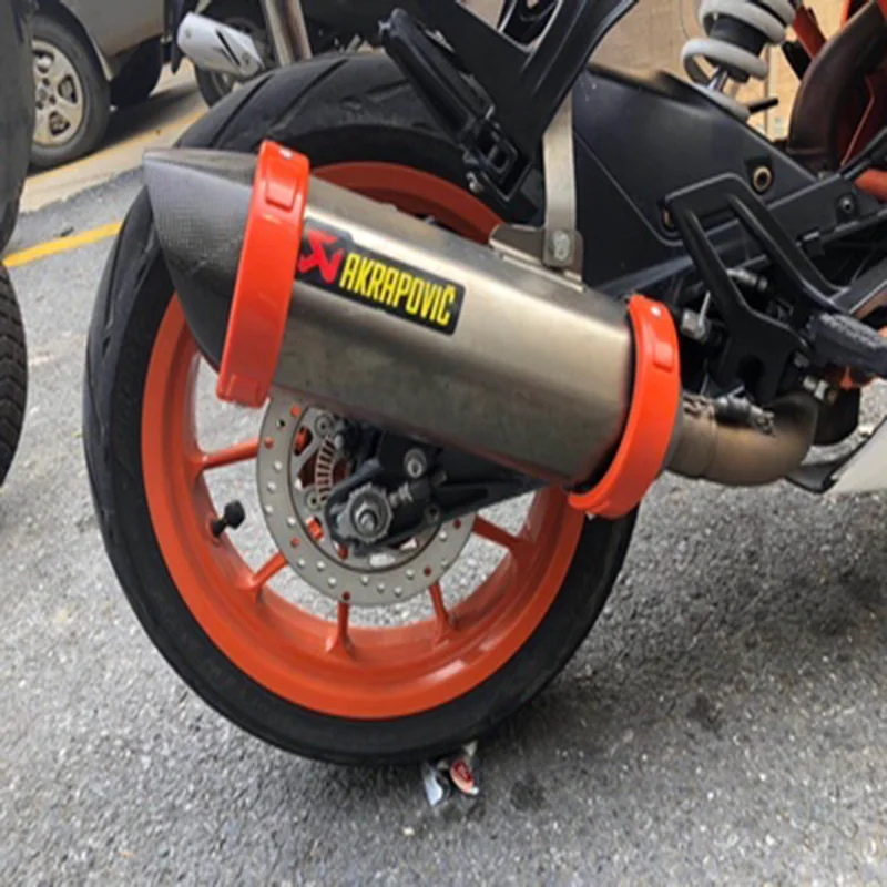 Protezione universale per scudo termico marmitta tubo di scarico moto 100mm-155mm Tubo di scarico moto regolabile