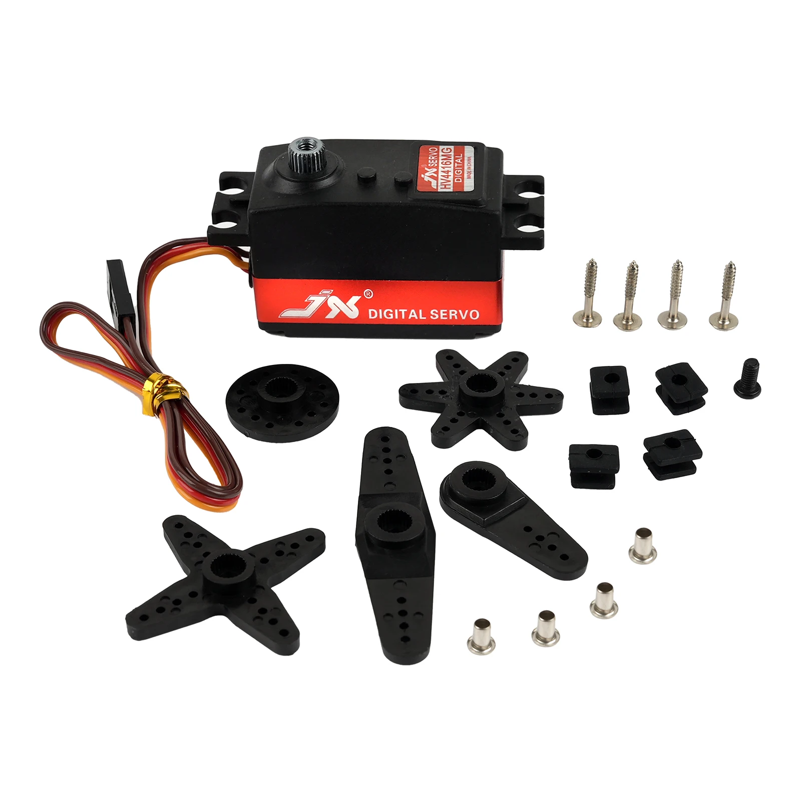 PDI-HV4416MG 16kg Digital Servo Metal Gear 180° Short Body for RC Car Robot High Torque Iron Core Motor