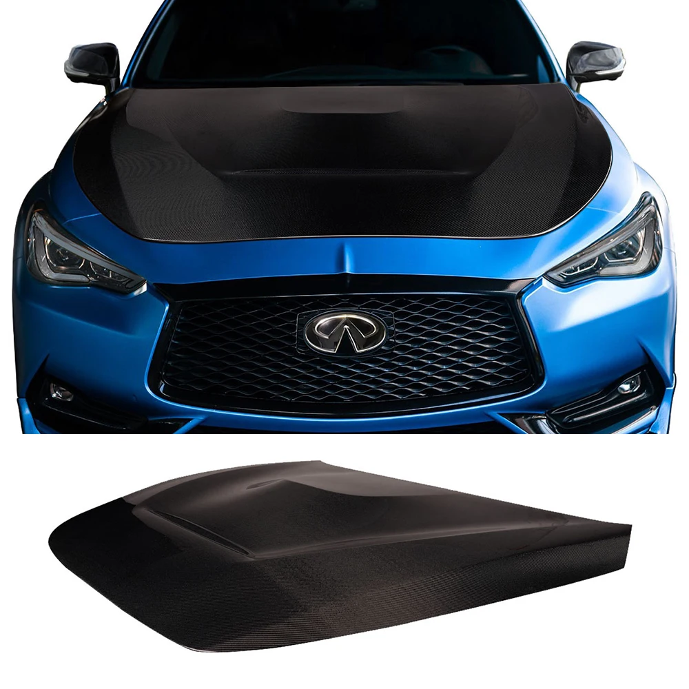 Suitable for Infiniti Q60 modified carbon fiber GTS engine hood from 2017 to 2022