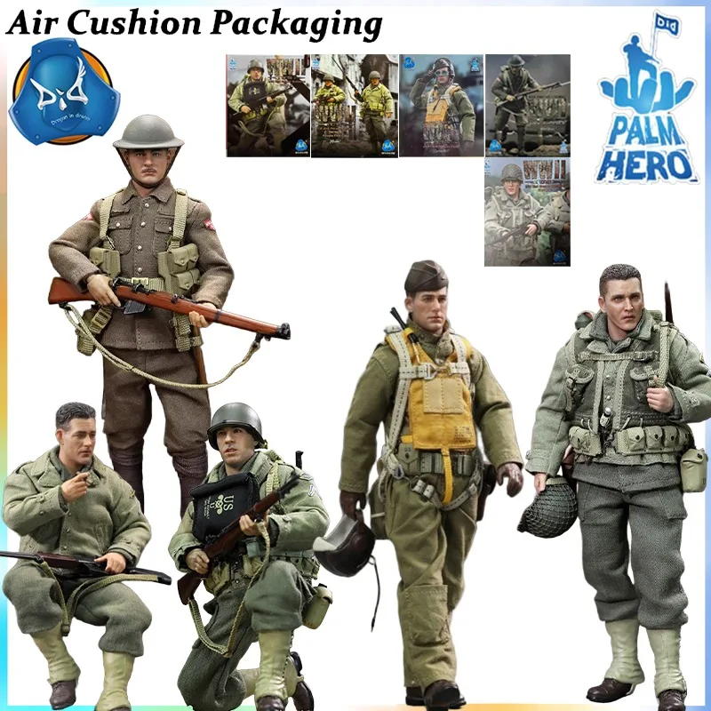 Figuras de Acción de la Serie DID Genuine Palm Hero, Rangers, Private Jackson, Caparzo, Reiben, Piloto, Infantería Británica, Primera Guerra Mundial, Modelos de Juguetes