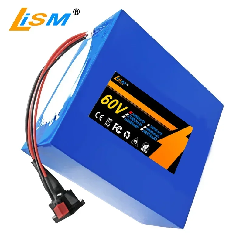 New 21700 16S4P 60V 20Ah Rechargeable Lithium Ion Battery,For 67.2V Electric Bike Scooter Motorcycle Li-ion Battery Pack