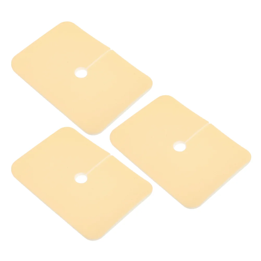 3 Pcs Tracheostomy Dressing Pads Catheter Strap Small Pad Stat Lock Sterile Tracheostomy Fixator Foam Mat Tracheal Hospital