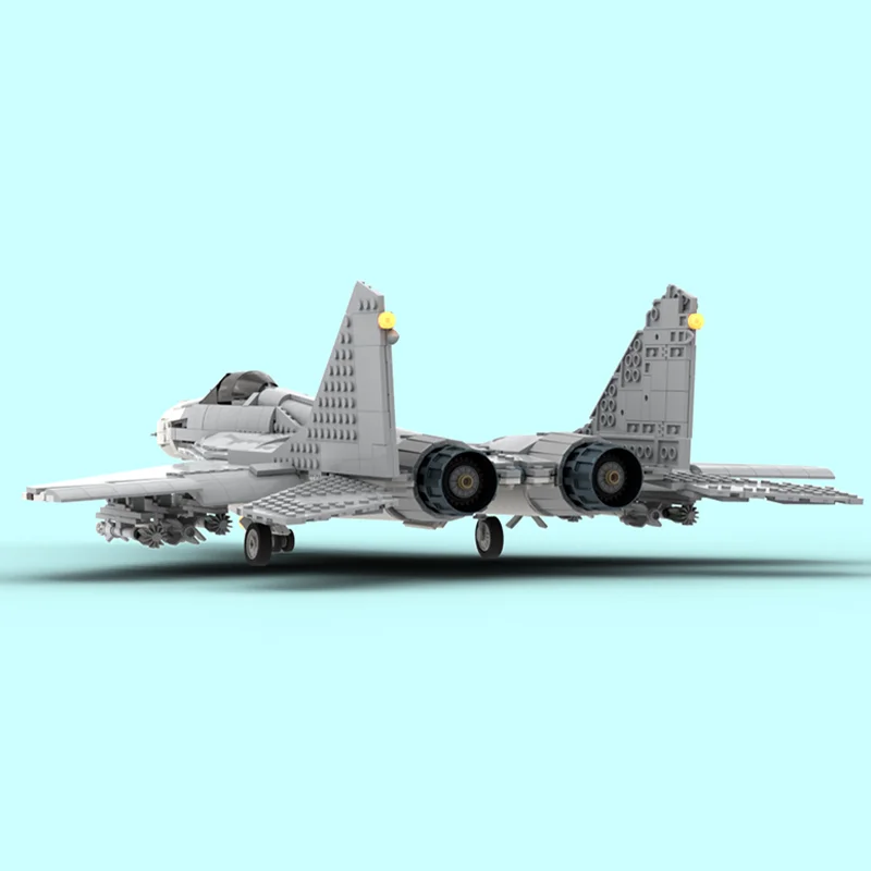 1622PCS MOC War Series MIG-29 Jet Fighter Warplane Model Building Blocks Stacking Bricks Creative Toys Kid Gift Diy Educational