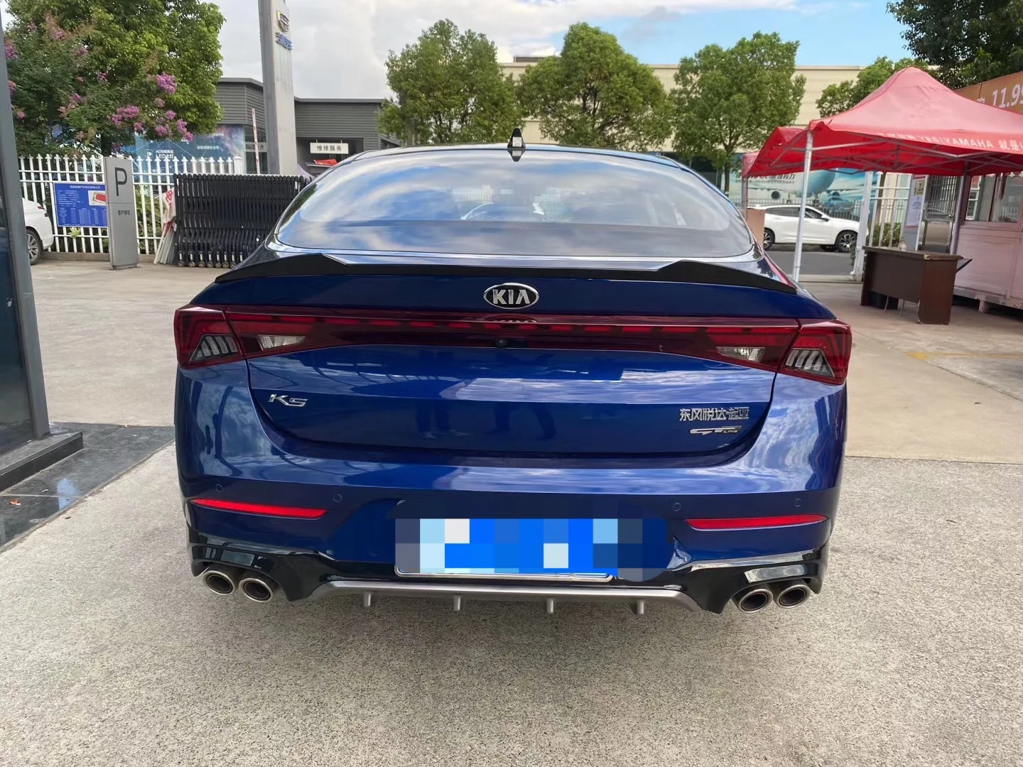 For New KIA K5 optima (DL3) spoiler 2020 2021 high material rear wing V style spoiler accessories body kit