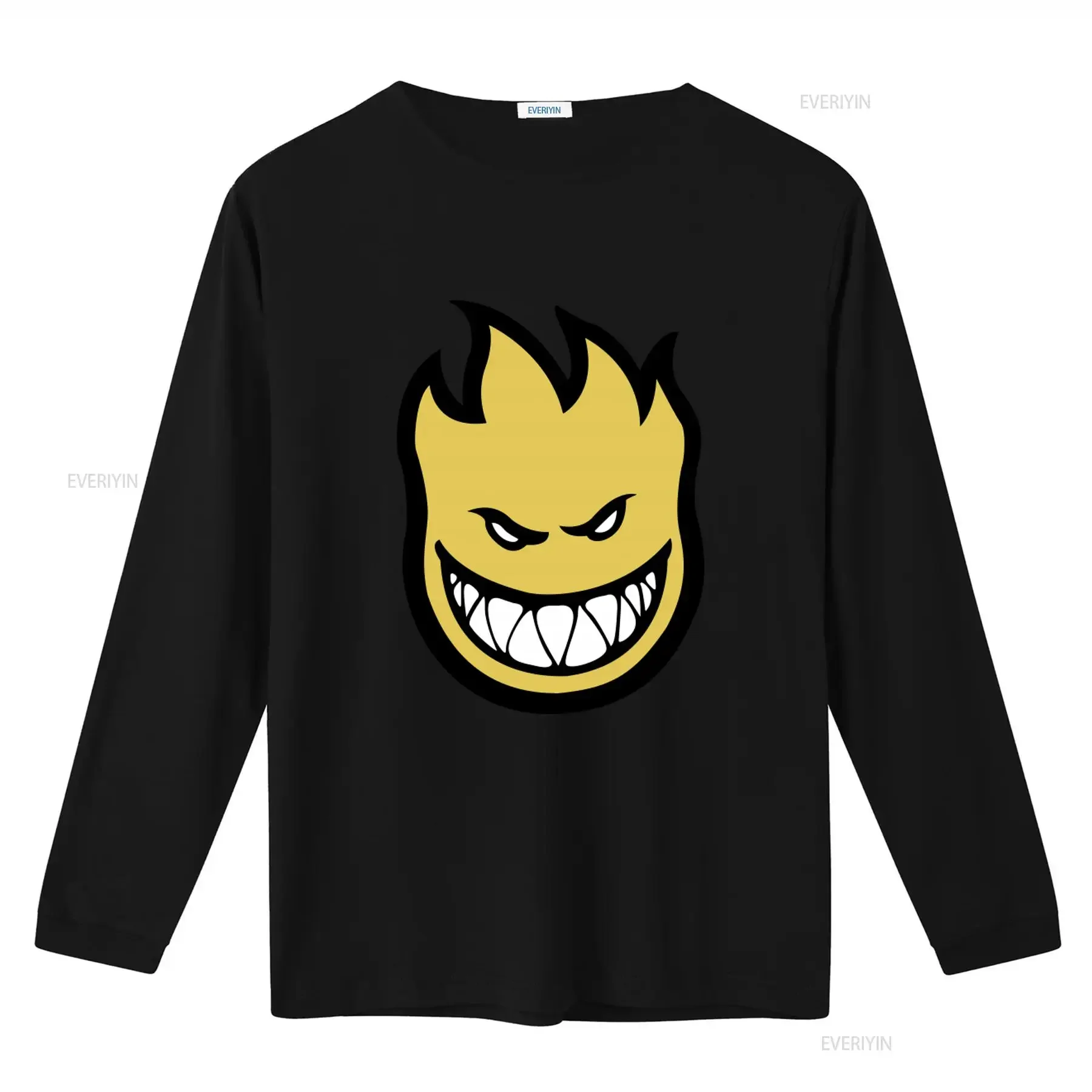 Flame Face T Shirt Bold Design for Trendy Fashion Enthusiasts vintage Washed Breathable streetwear Soft Casual graphic Slightly