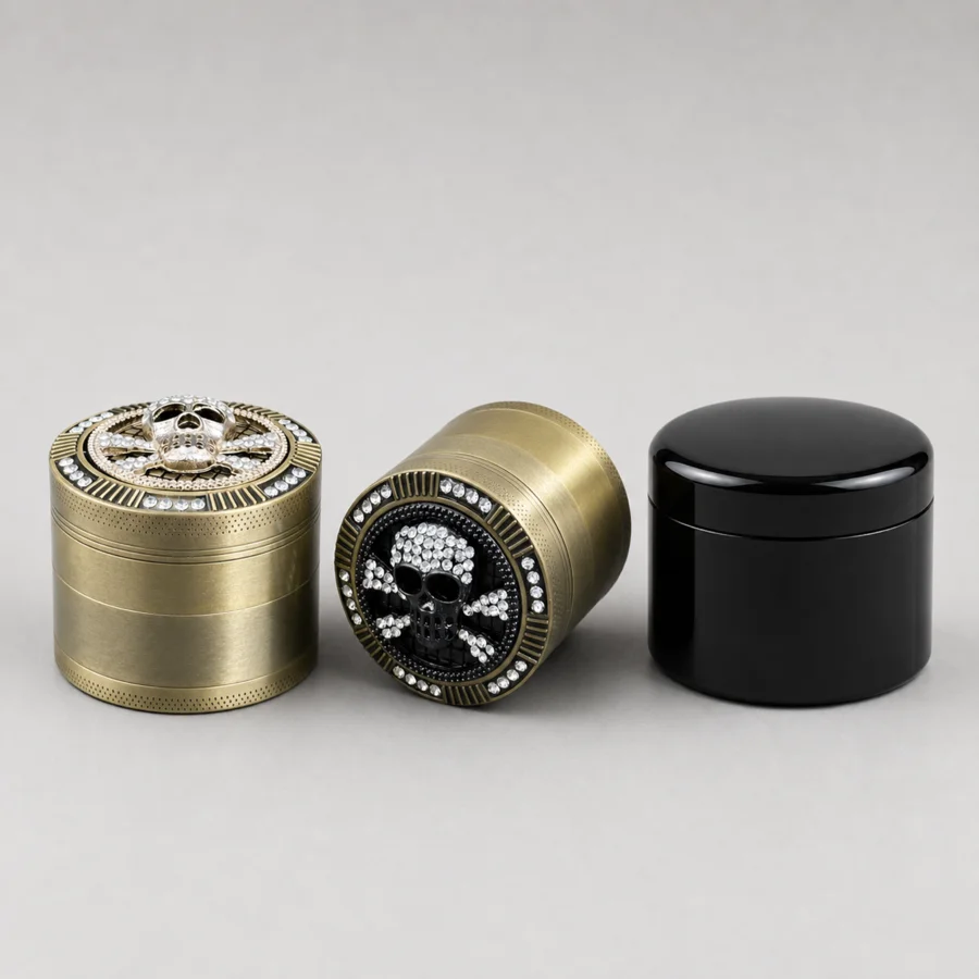Grinder 2inch 50mm Model 21 Four Layer Metal Manual Herb Spice Crusher Kitchen Tobacco Preparation Grinding Tool Home Tool Gift