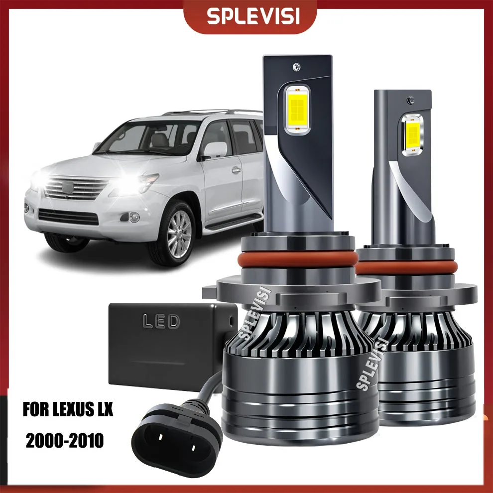 

2x 9005 HB3 LED Headlight Bulbs High Main Beam 6000K White For LEXUS LX 2000-2010 2001 2002 2003 2004 2005 2006 2007 2008 2009