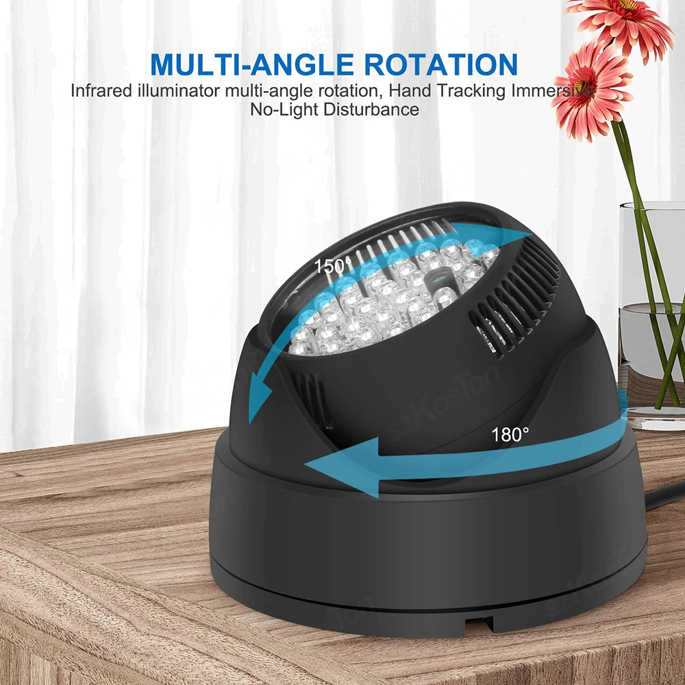 Luce a infrarossi a LED per Oculus Quest 2 VR IR Illuminator Light migliora il monitoraggio sensibile per gli accessori Meta Quest 3