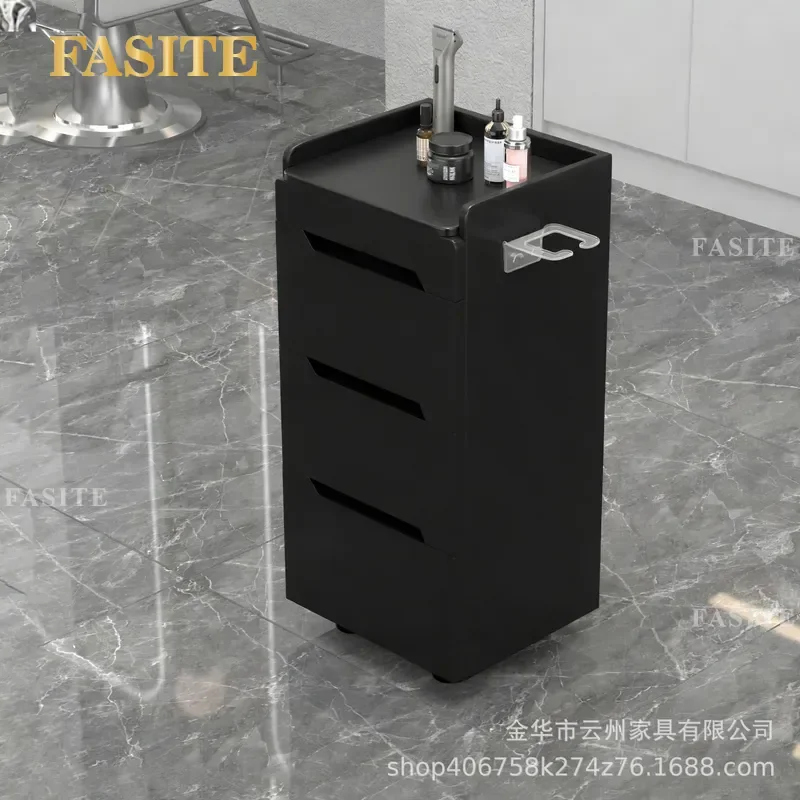For Barber Shop Tool Cabinet Hair Storage Locker Wooden Hair Cutting Workbench Organizer Durable Furniture