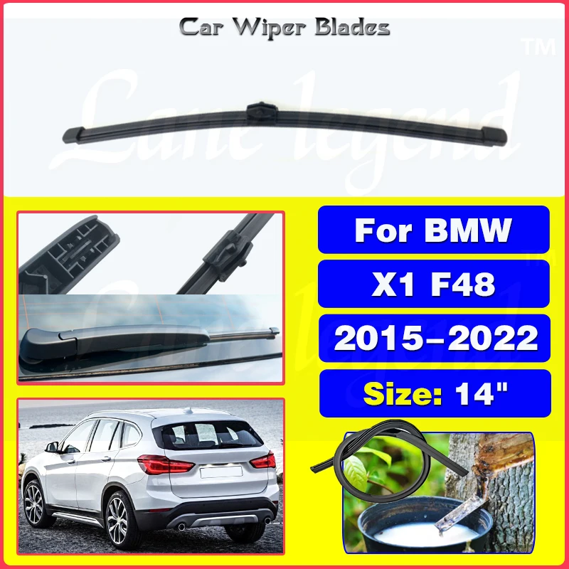 

14" Rear Wiper Blade Windshield Windscreen Clean Tailgate Window Wipers For BMW X1 F48 2015 - 2022 Car Accessories