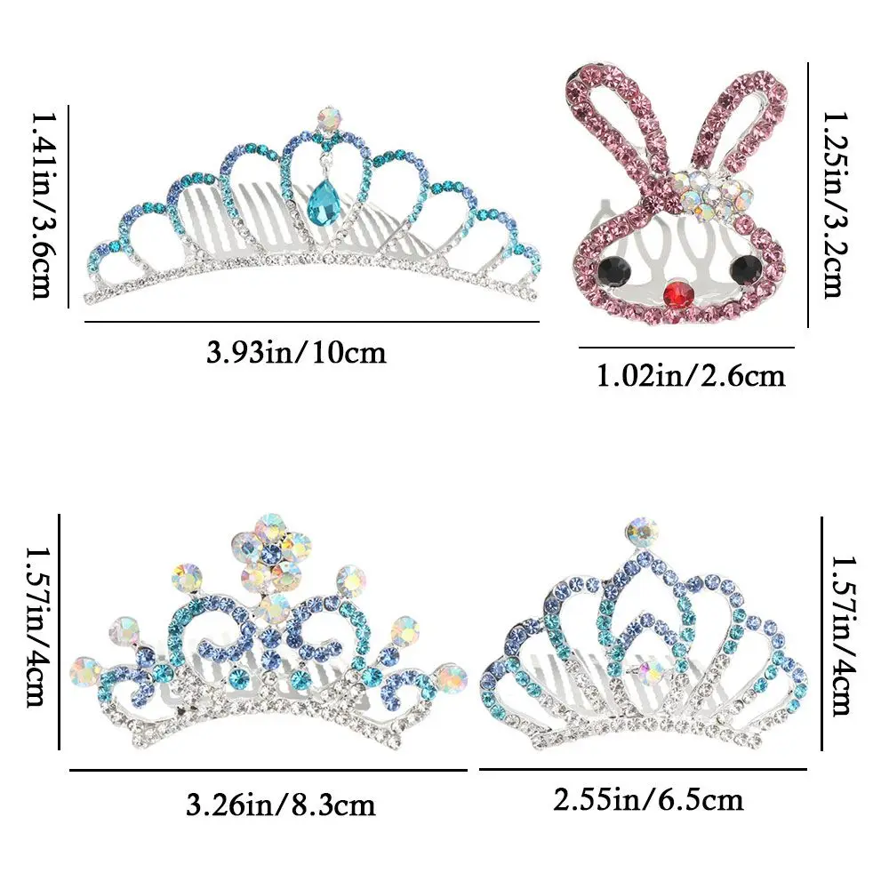 Lovely Birthday Present Princess Party Crown Comb Children\'s Headwear Hairpin Rabbit