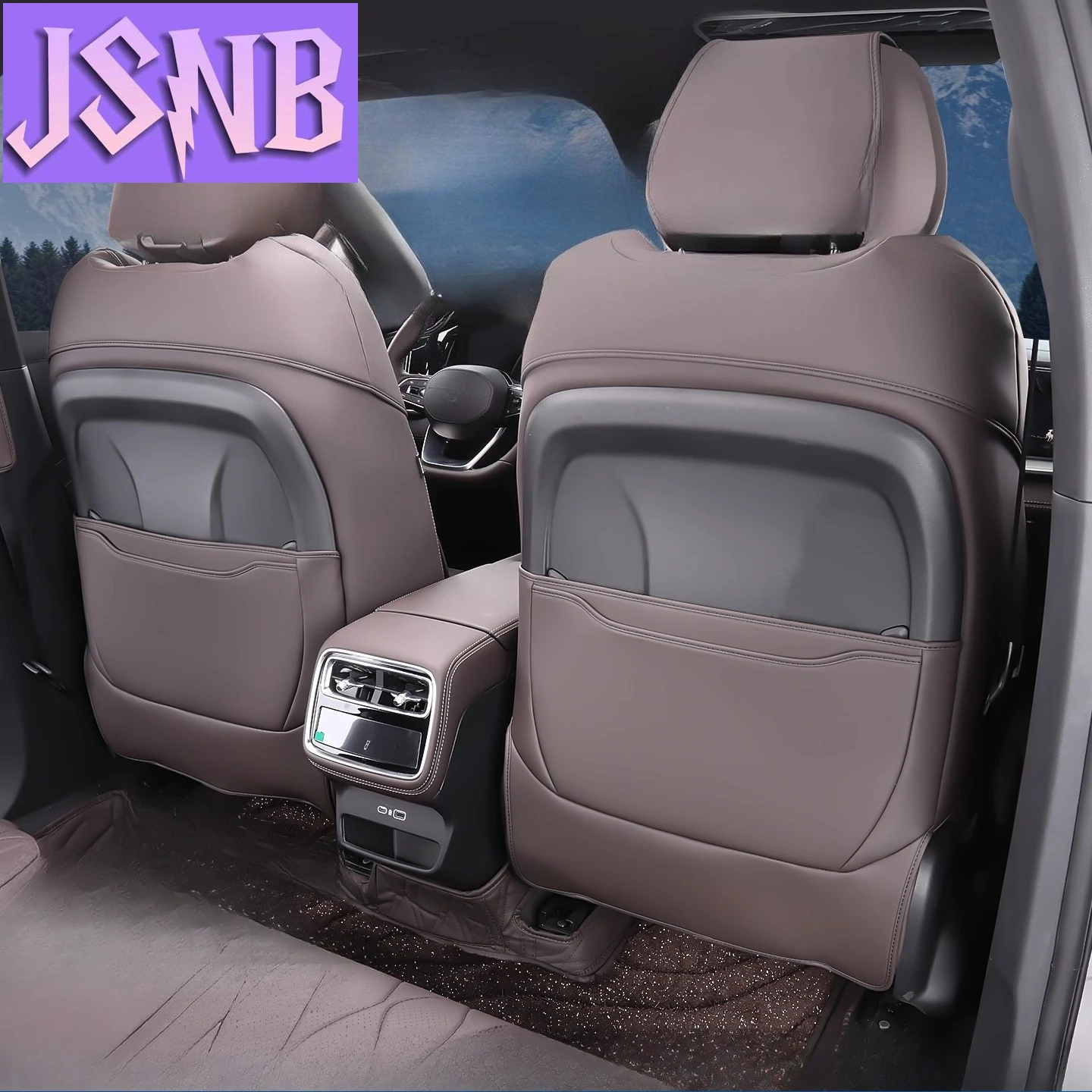 New For Geely Monjaro Xingyue L 2026 Front Seat Back Anti Kick Pad Leather Dustproff Seat Back Protector Interior Trim Accessori