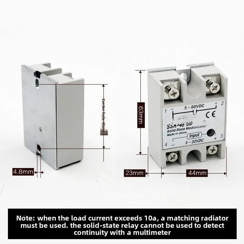DC-DC12V24V60V Touchpoint-free Relay SSR-100DD Solid State Relay