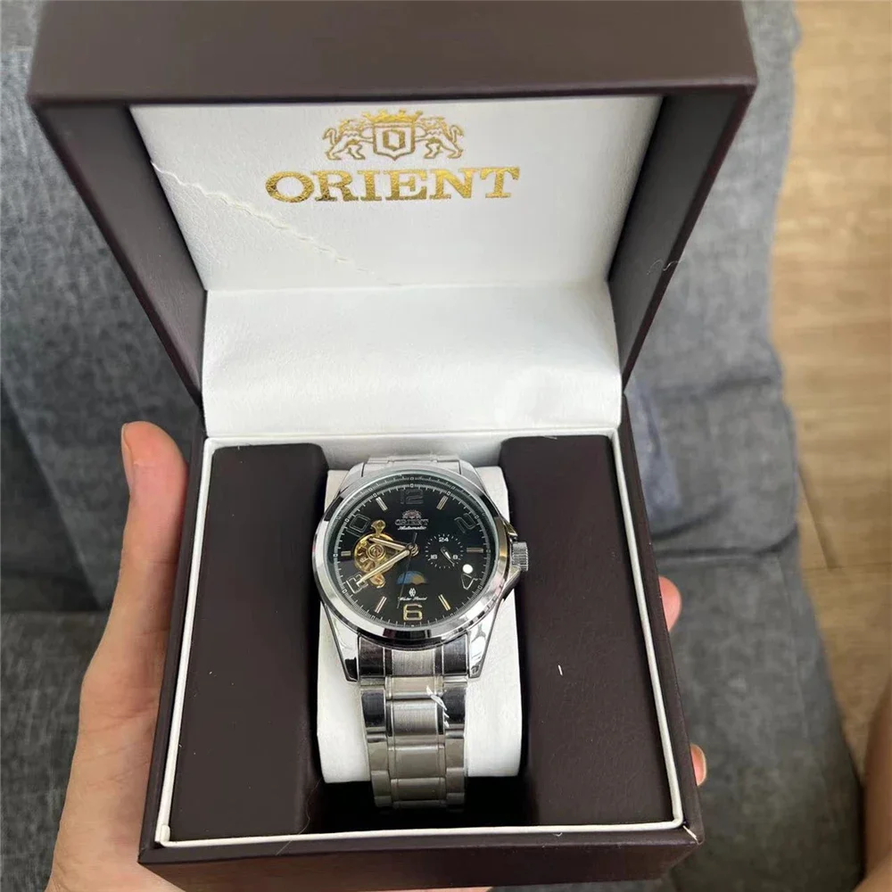Orient Luxury men's watches, mechanical watches, night light dates, leather military sports watches, men's watches