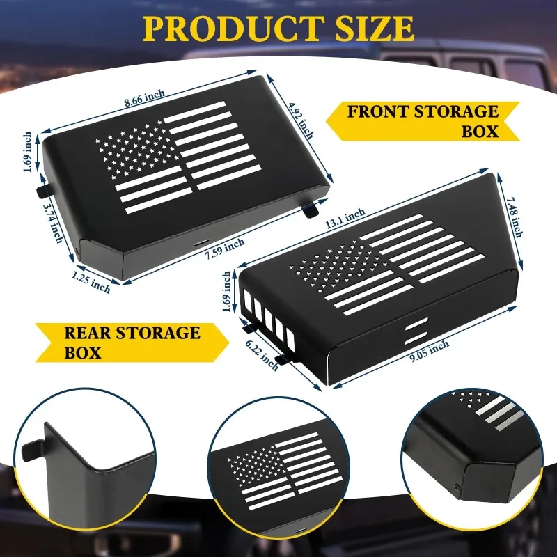 Front door storage box, door metal storage box