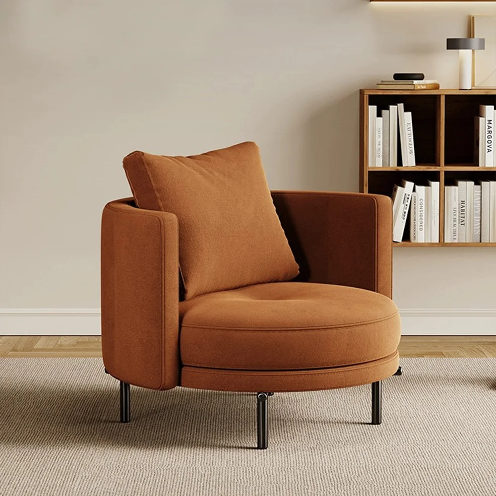 

Modern Luxury Metal Leg Sofa Chair Single Seat Simple Leisure Living Room Furniture for Hotels Apartments Malls