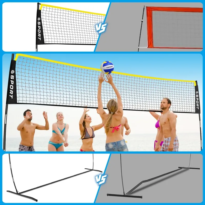 Volleyball grid portable household outdoor simple folding mobile outdoor grid