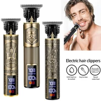 Rasoir électrique Vintage pour barbier, Machine de coupe de cheveux sans fil, chargeur USB, tondeuse à cheveux Portable adaptée aux hommes 4