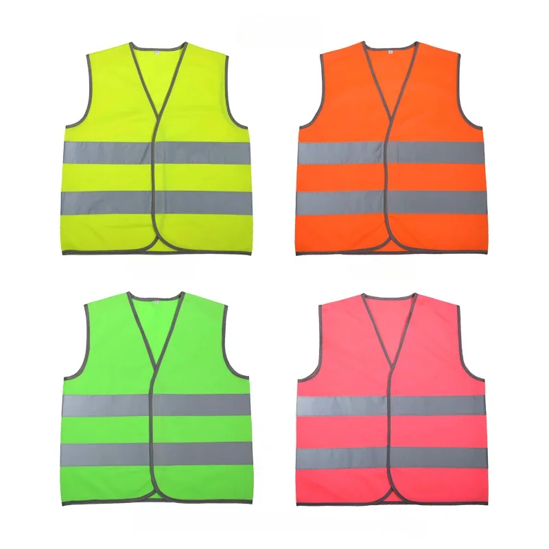 Gilet di sicurezza riflettente per bambini scuola per bambini gilet traspirante strisce riflettenti ad alta visibilità in più colori