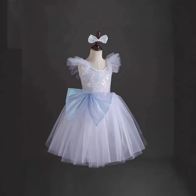 Girls Camisole Ballet Tutu Dress Soft Fluffy Tulle Swan Lake Princess Skirt Stage Performance Ballerina Party Dancewear Outfit - view 5