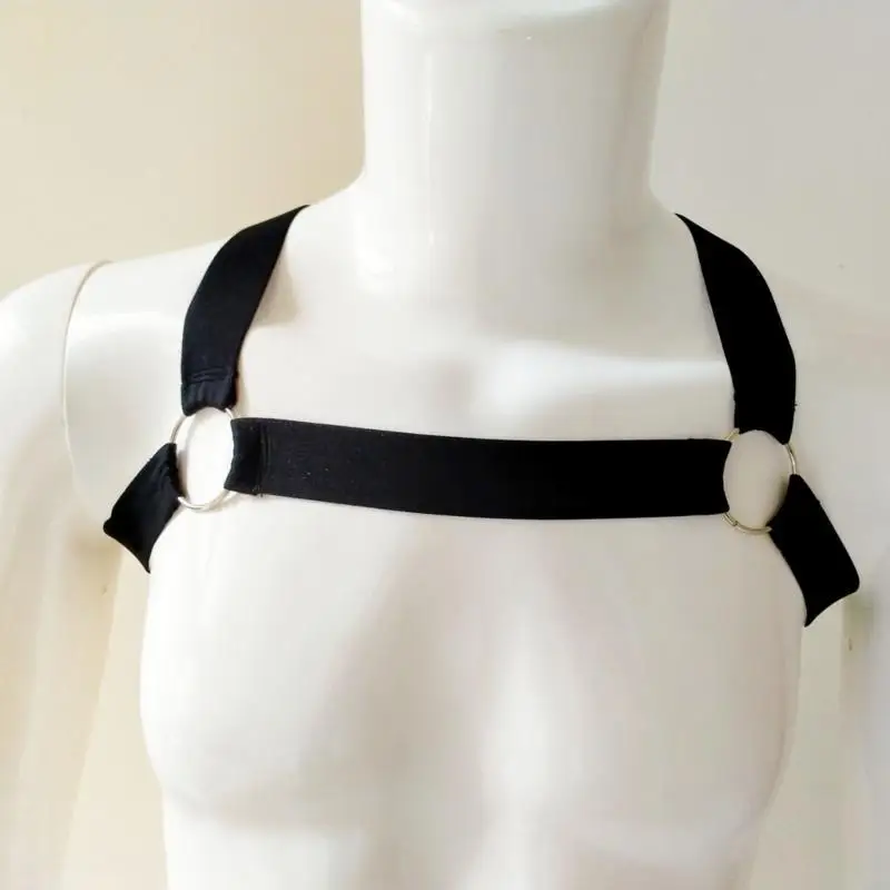 Y88A Punk Men Cablatura per cablaggio Muscoli Muscoli Abiti per festa della Cintura Protettore Accessori per feste
