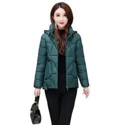 The New Fashion Cotton-padded Jacket Feminine Temperament Is Light, Slim And Slim. Autumn And Winterkeep Warm  Short Coat Tide.