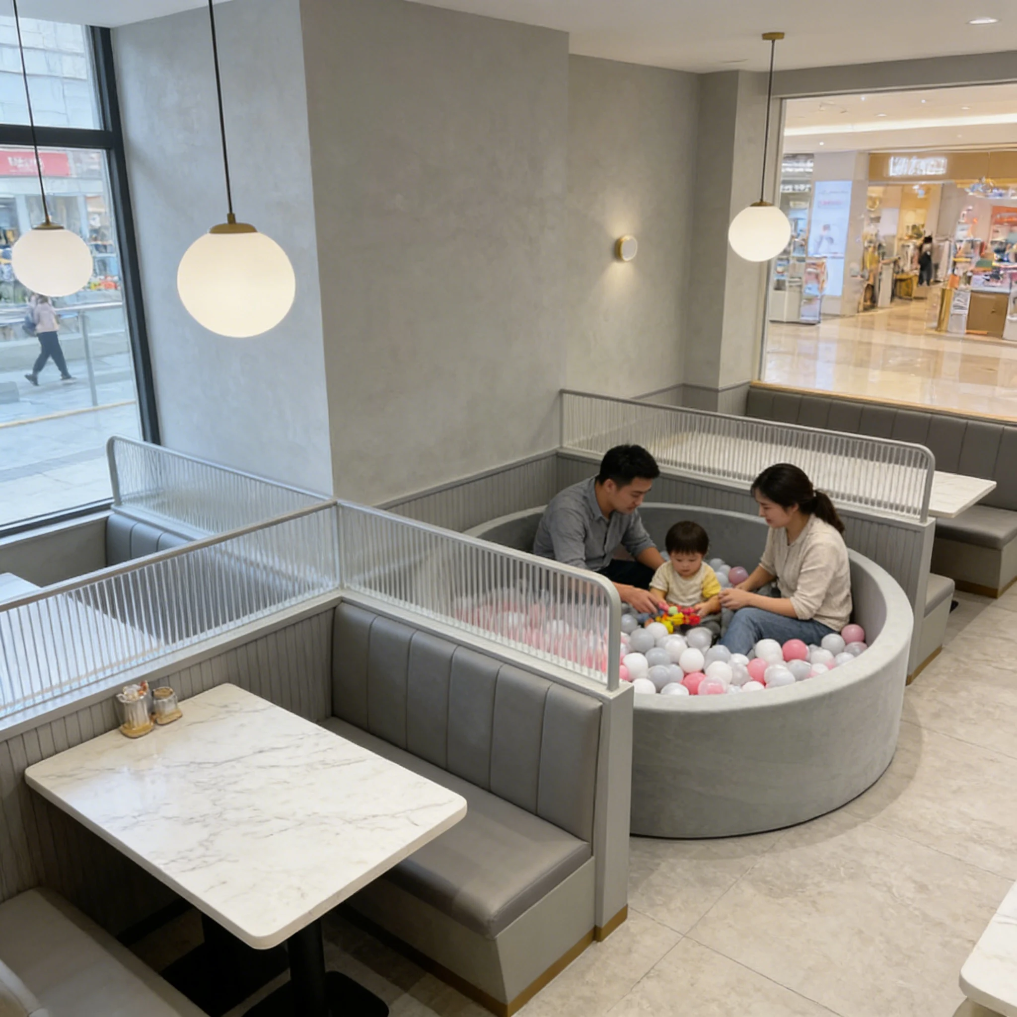 Exquisite gift, easy to clean, soft to touch, ball pool, gray, children's private space, soft play ball pool, waterproof round