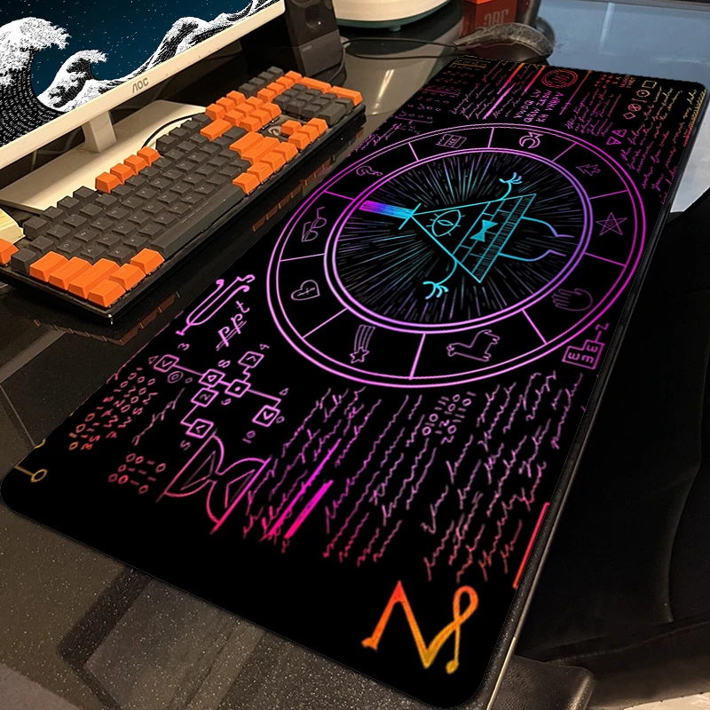 Gravity Fall Office Accessories Mousepad Long Computer Mat 40x90 Extra Large Gaming Carpet Mouse Pad 80x30 Mouse Pads Anime Xxl