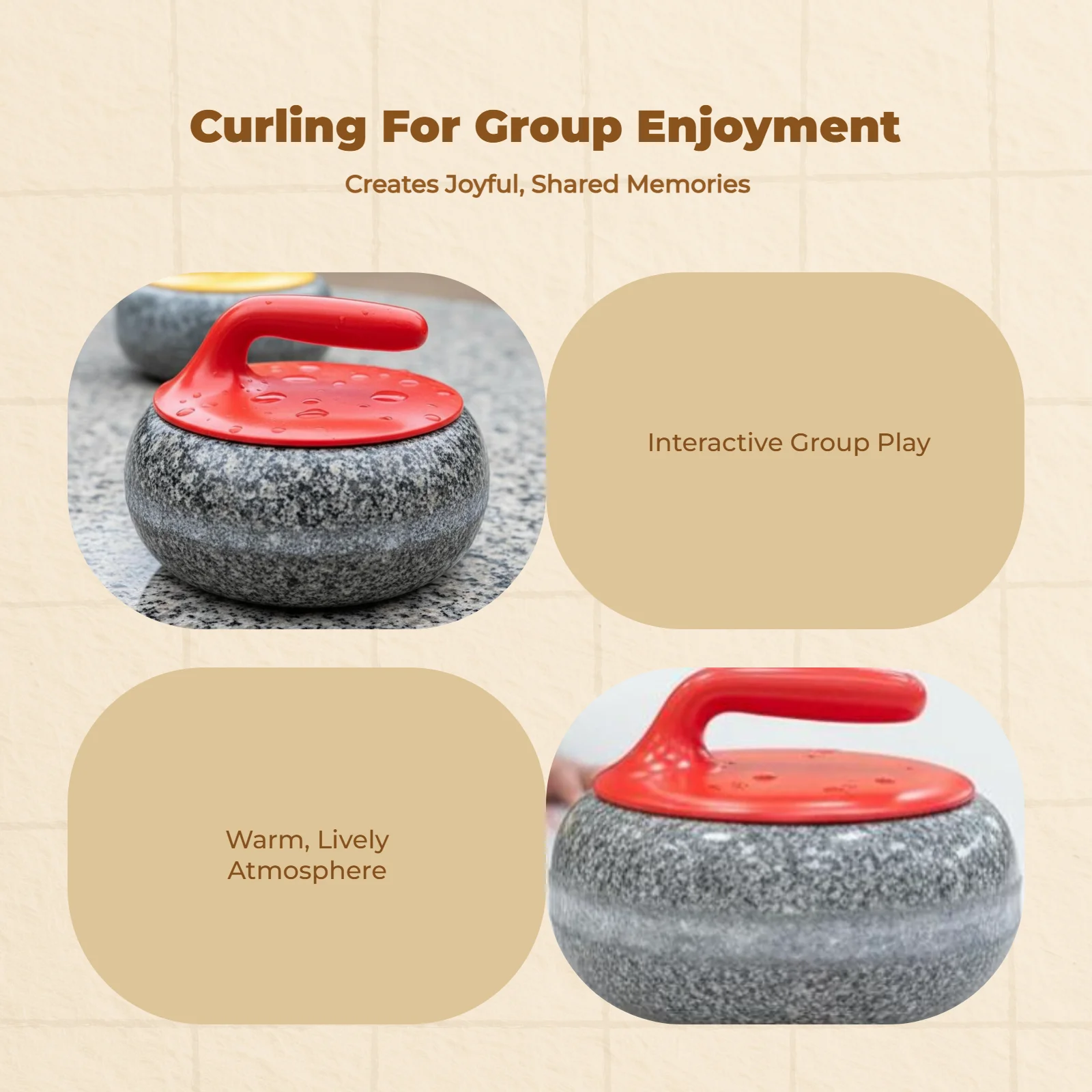 Dryland Curling Sphere Easy Family Activity School Use