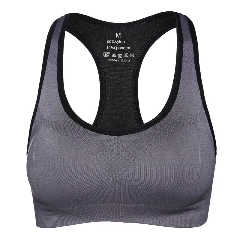 Vest-style Sports Bra without Steel Ring Hollow Shockproof Yoga Running Fitness Sports Underwear