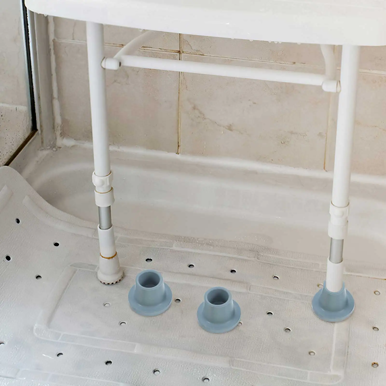 

4Pcs Rubber Feet Replacement for Shower Chair Non Slip Stool Leg Caps Bath Chair Floor Protectors Stool Leg Floor Protectors