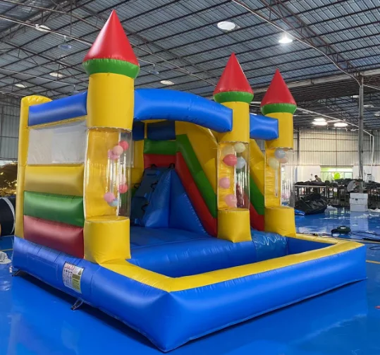 13ft Moonwalk Bouncer Inflatable Wedding Bouncy Jumping Castle Bounce House with Slide for Party Rental