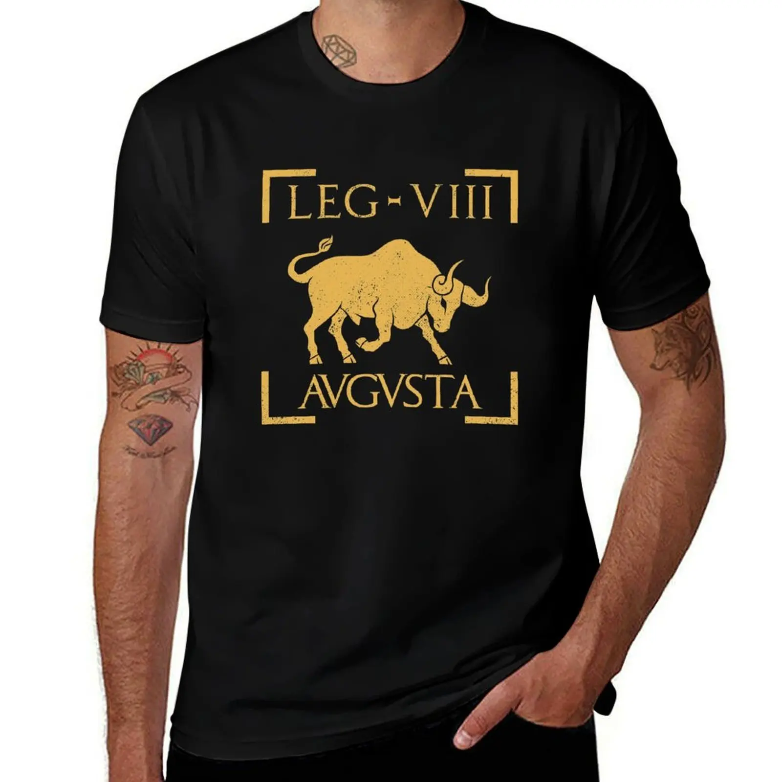 

Legio VIII Augusta Bull Emblem Roman Legion T-Shirt t shirts for man cotton cotton t shirts high quality T-Shirt