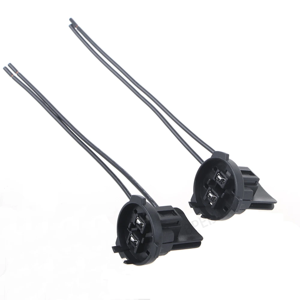 2 Pcs H7 Bulb Holder For Volkswagen Lavida Lamando Car Headlight High Beam Low Beam With Cable Connector Accessories