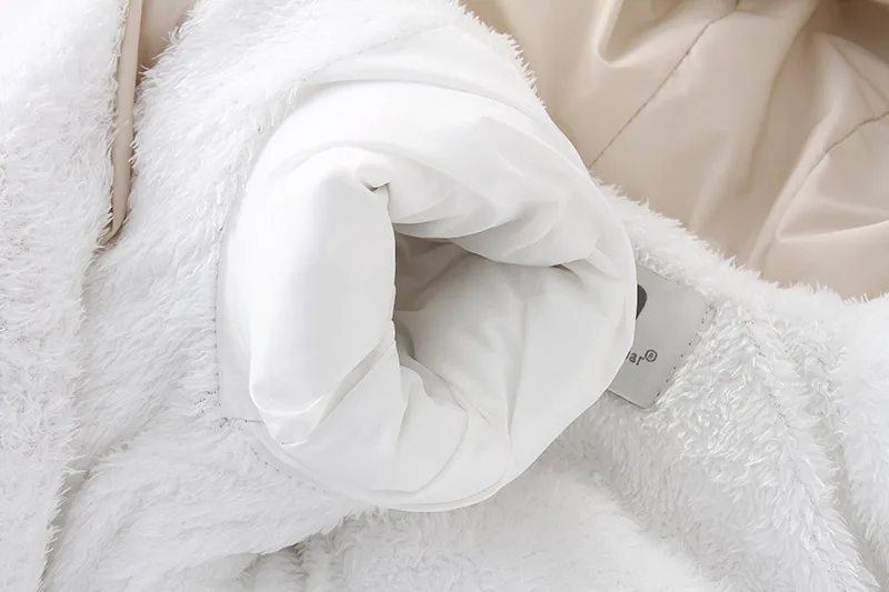 AYNIGIELL 2024 Winter Neugeborenen Verdickung Overall Integrierte Wolle Mit Kapuze Unten Strampler Baby Jungen und Mädchen Warme Schneefeste Overalls – Detail 17