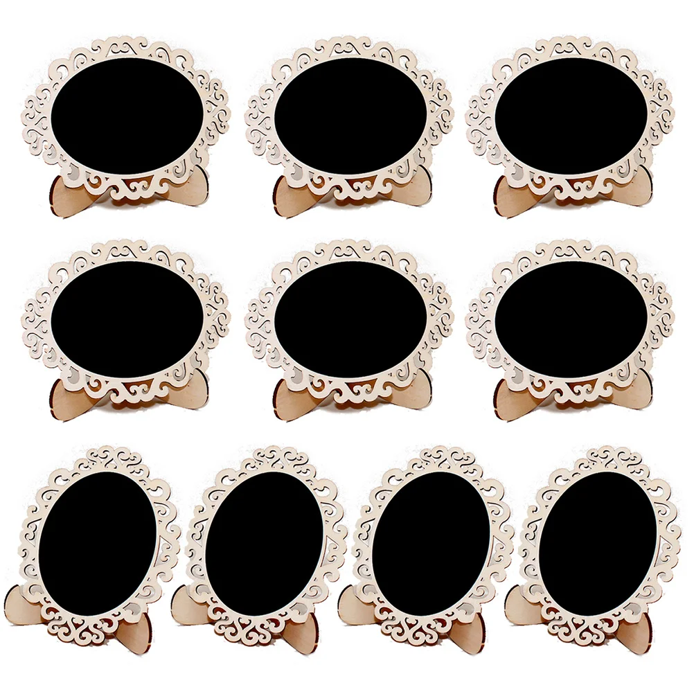 20 قطعة علامات السبورة الخشبية الصغيرة لحفلات الزفاف والمطبخ والمكتب ديكور شكل زهرة مجوفة قابلة لإعادة الاستخدام وخفيفة الوزن