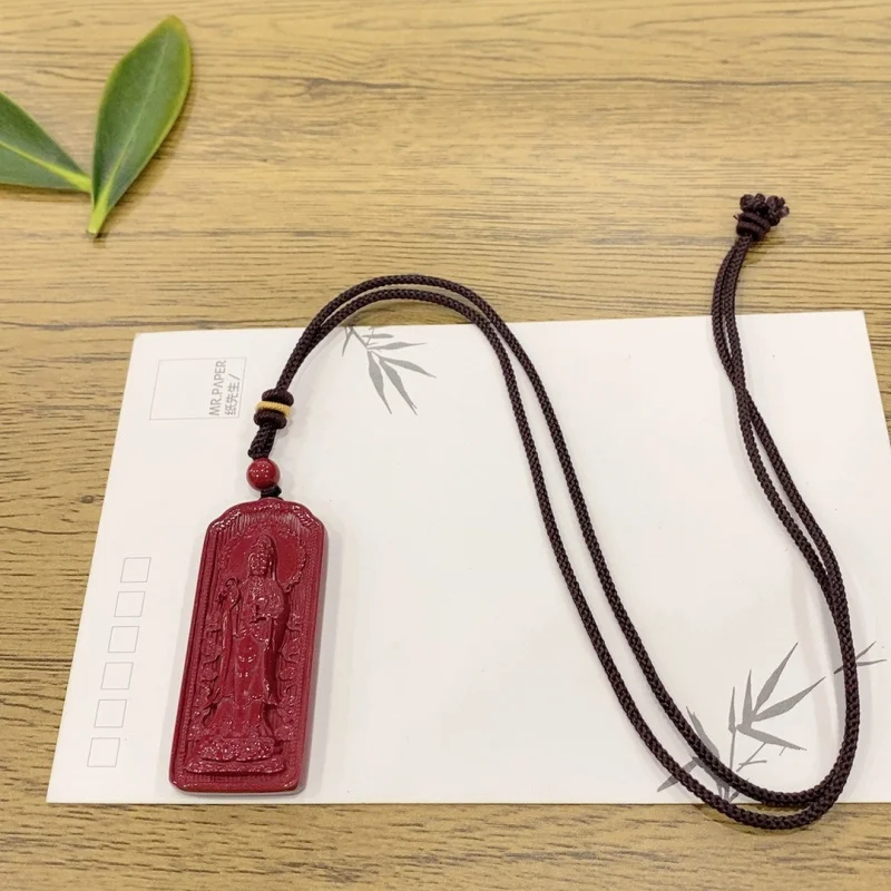 

Maitreya Buddha Pendant Guanyin Keychain Necklace Men and Women, Year of Snake, High Content Purple Gold Sand