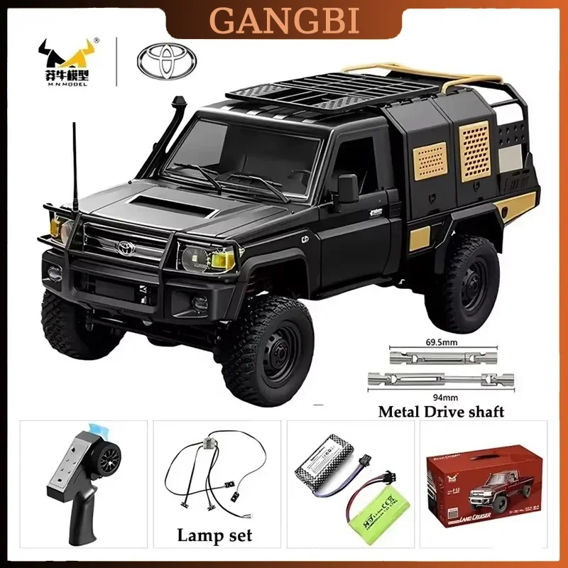 MN MODEL Full Scale RC CAR MN82 Upgraded MN82 PRO Controllable Headlights 2.4G 4WD Off-Road Car Pick Up Truck Toy for Kids Gifts