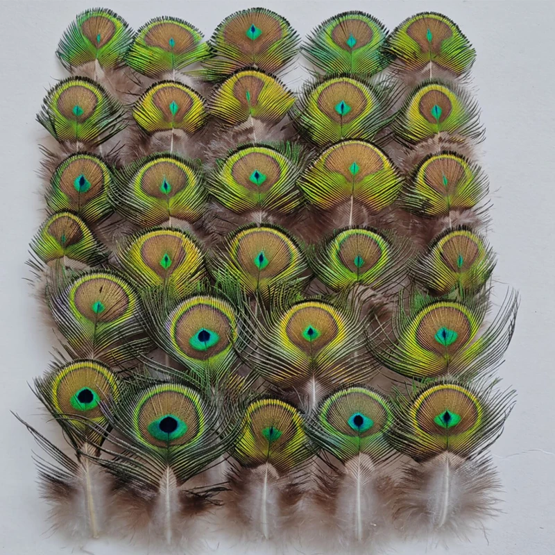 

Редкие перья! 50 шт./лот, длина 7-10 см, натуральный PEACOCK FEATHERS-материал для завязывания лета, мини-перья с павлиньим глазом