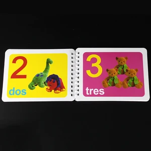 Flashcard -Buch für Kinder, Spanisch und Englisch, Zahlen und Briefe, Bildungsspiele für Kinder von 3 bis 8 Jahren, Kinderspielzeug, 123 10 Hauptverkaufsbücher in Spanisch - №9