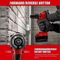 Brushless Electric Impact Drill LED Lighting Cordless Screwdriver Rechargeable For Makita 18V Battery Professional Power Tool