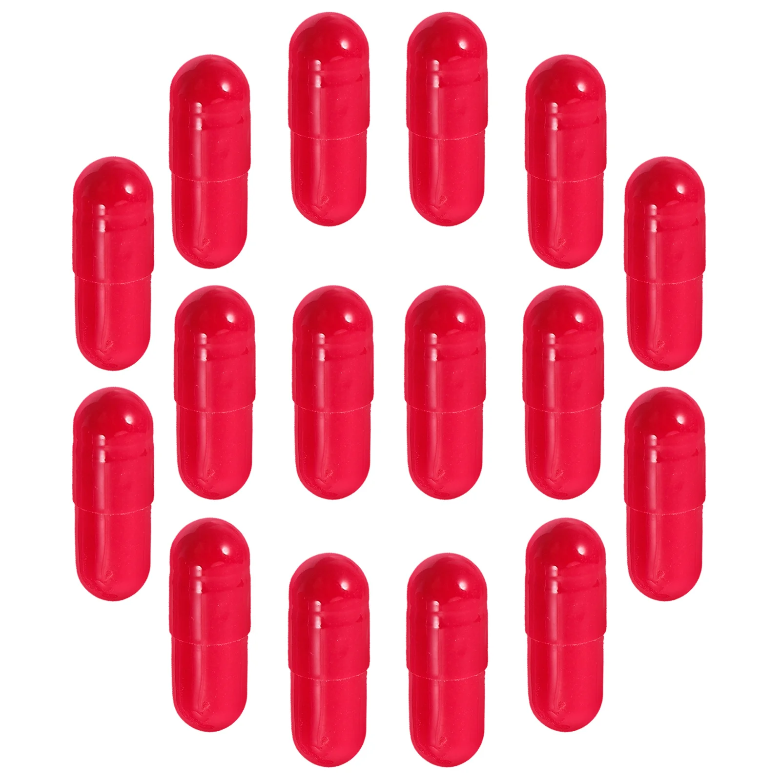 24 قطعة من كبسولات الدم المزيفة الآمنة لوازم مزحة الهالوين لتأثيرات إصابة الفم الواقعية كبسولات الدم المزيفة