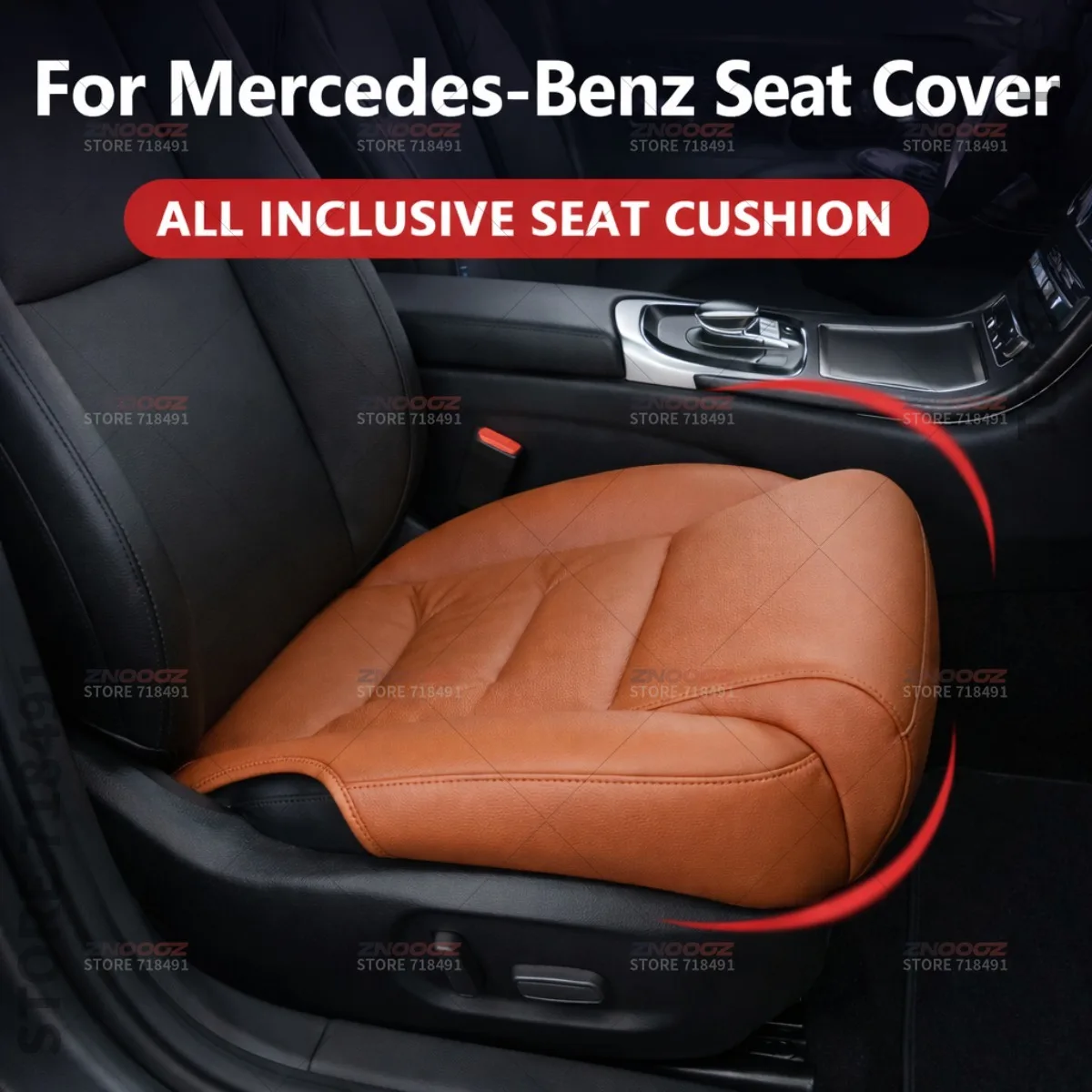 For Mercedes-Benz A B C E S-Class CLACar Seat Leg Support Extension Seat Cover Memory Foam Extender Cushion Interior Accessories
