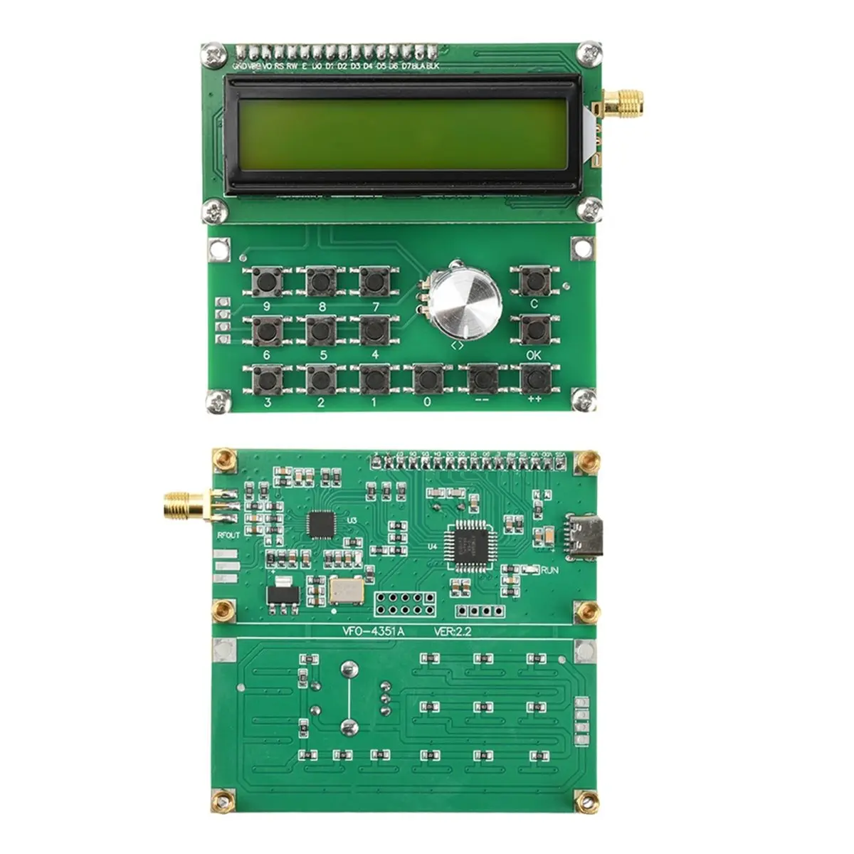 Pleased- RF Signal Generator Module ADF4351 35MHz-4400MHz 4.5V-5.5V, SMA Interface, Type C - High Precision Frequency Source