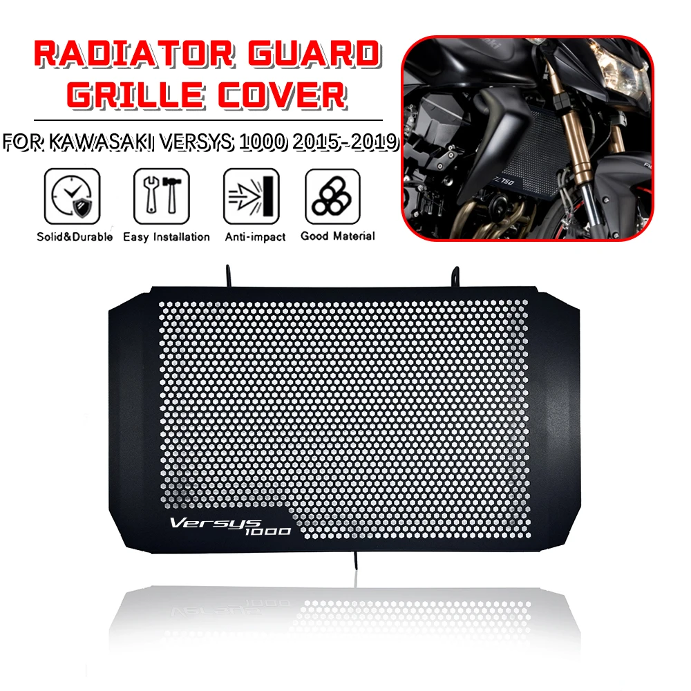 

Motorcycle Radiator Grille Guard Cover Shield Protective For Kawasaki VERSYS 1000 VERSYS1000 2015-2019