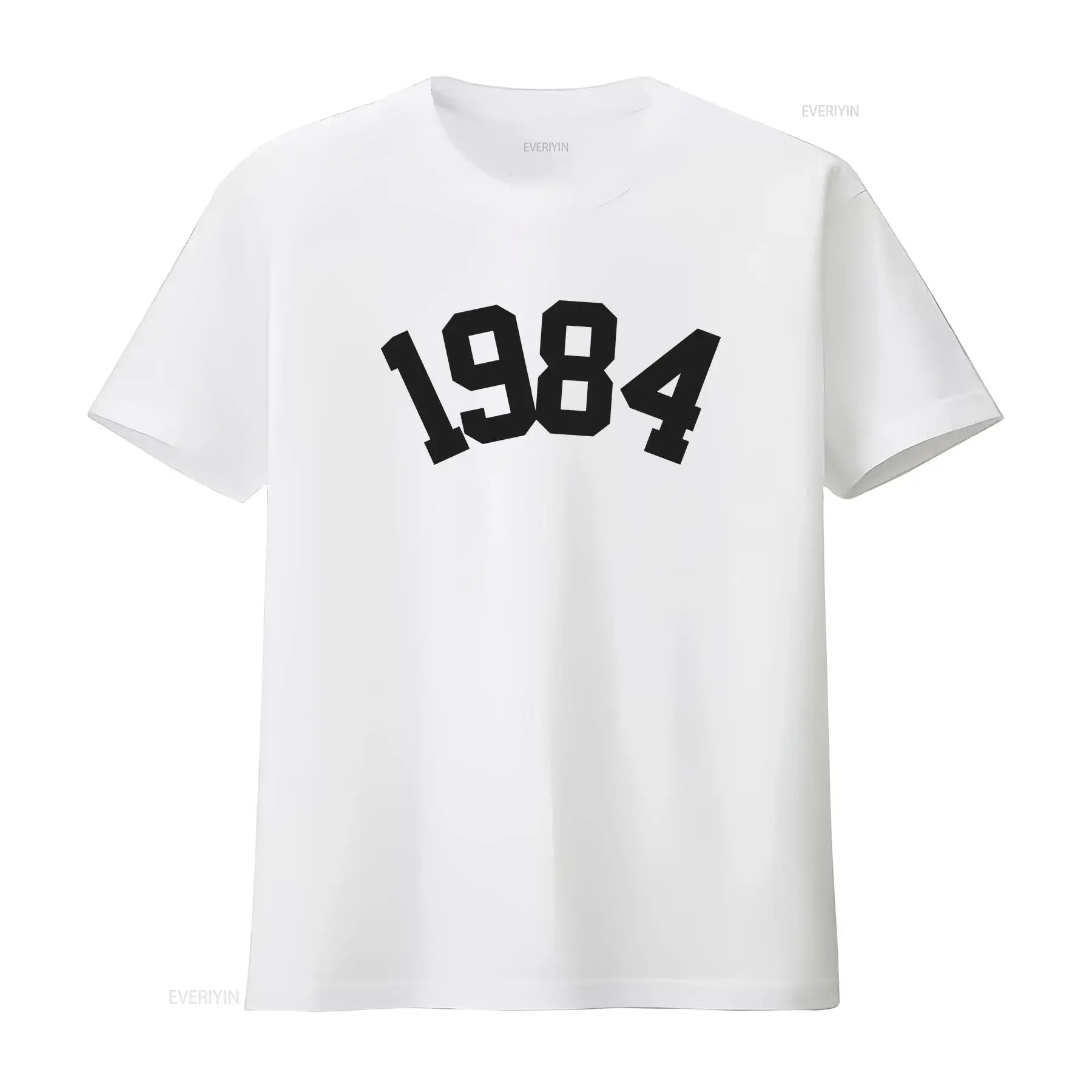 1984 T Shirt Born in Birthday for Women Vintage Birth Year BDay Number 40th vintage Washed Breathable Casual Versatile