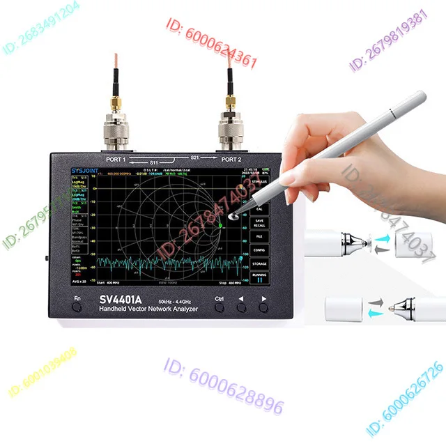 7 inch large screen vector network analyzer SV4401A 50KHz-4.4GHz 100db dynamic NanoVNA
